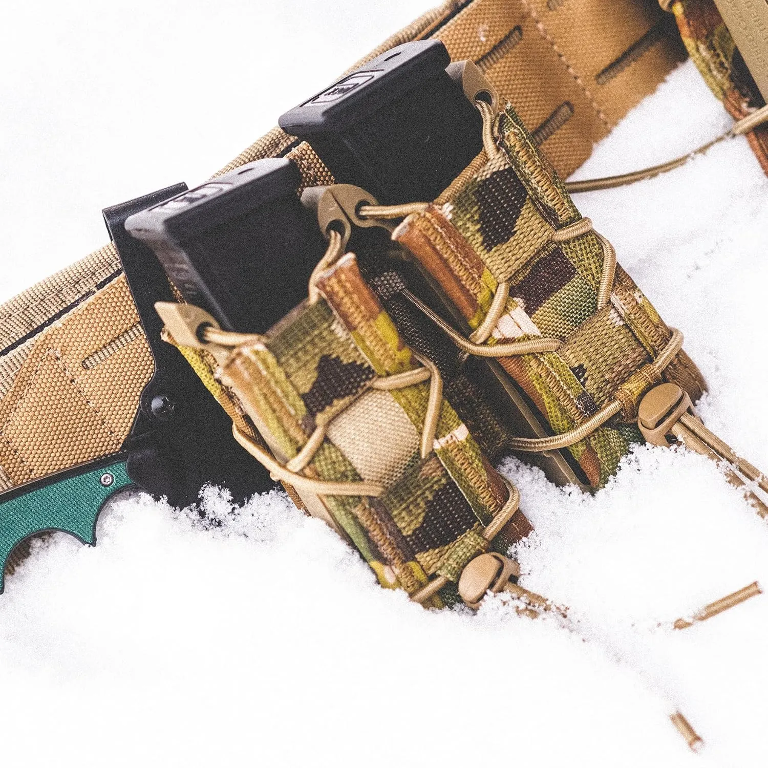 High Speed Gear Double Pistol Taco Mag Pouch | Universal Pistol Magazine Holster | Rapid Response and MOLLE Compatible