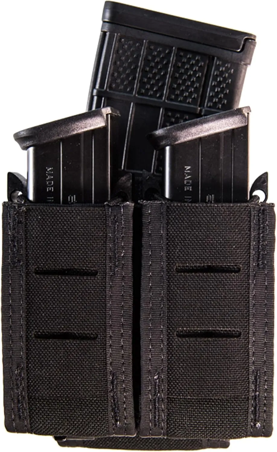 High Speed Gear® - Duty Double Pistol Taco® MOLLE Mag Pouch, Police Gear & Military Gear, Tactical Magazine Pouch for Professionals (Black)