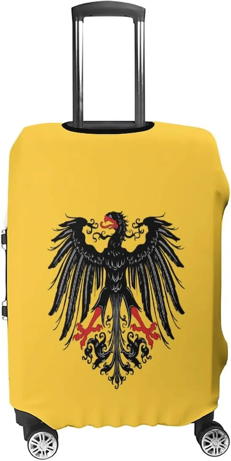 Historical Flag of Holy Roman Empire Fashion Luggage Cover Protector Washable Elastic Suitcase Cover Anti-Scratch Unisex Travel L