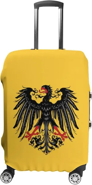 Historical Flag of Holy Roman Empire Fashion Luggage Cover Protector Washable Elastic Suitcase Cover Anti-Scratch Unisex Travel L