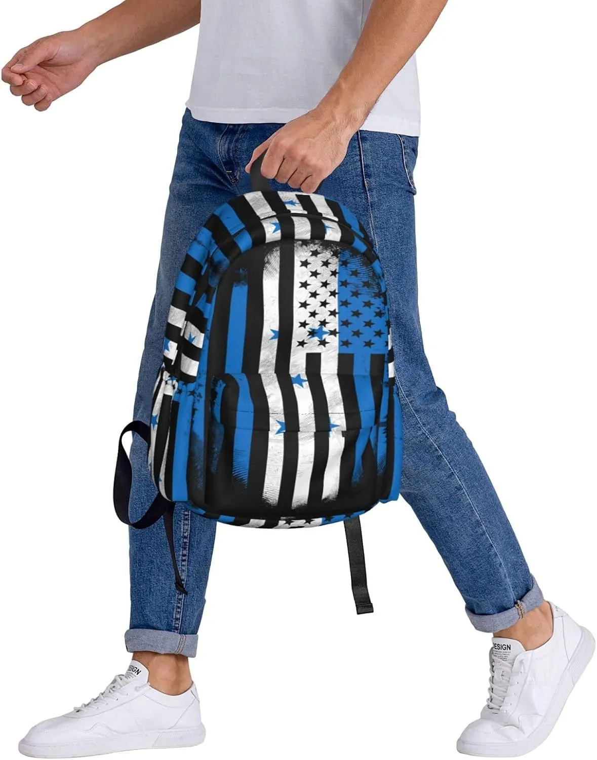 Honduran American Flag Large Travel Backpack Casual Backpacks Laptop Daypack Working Rucksack Lightweight Back Pack Sports Bag with Adjustable Shoulder Strap