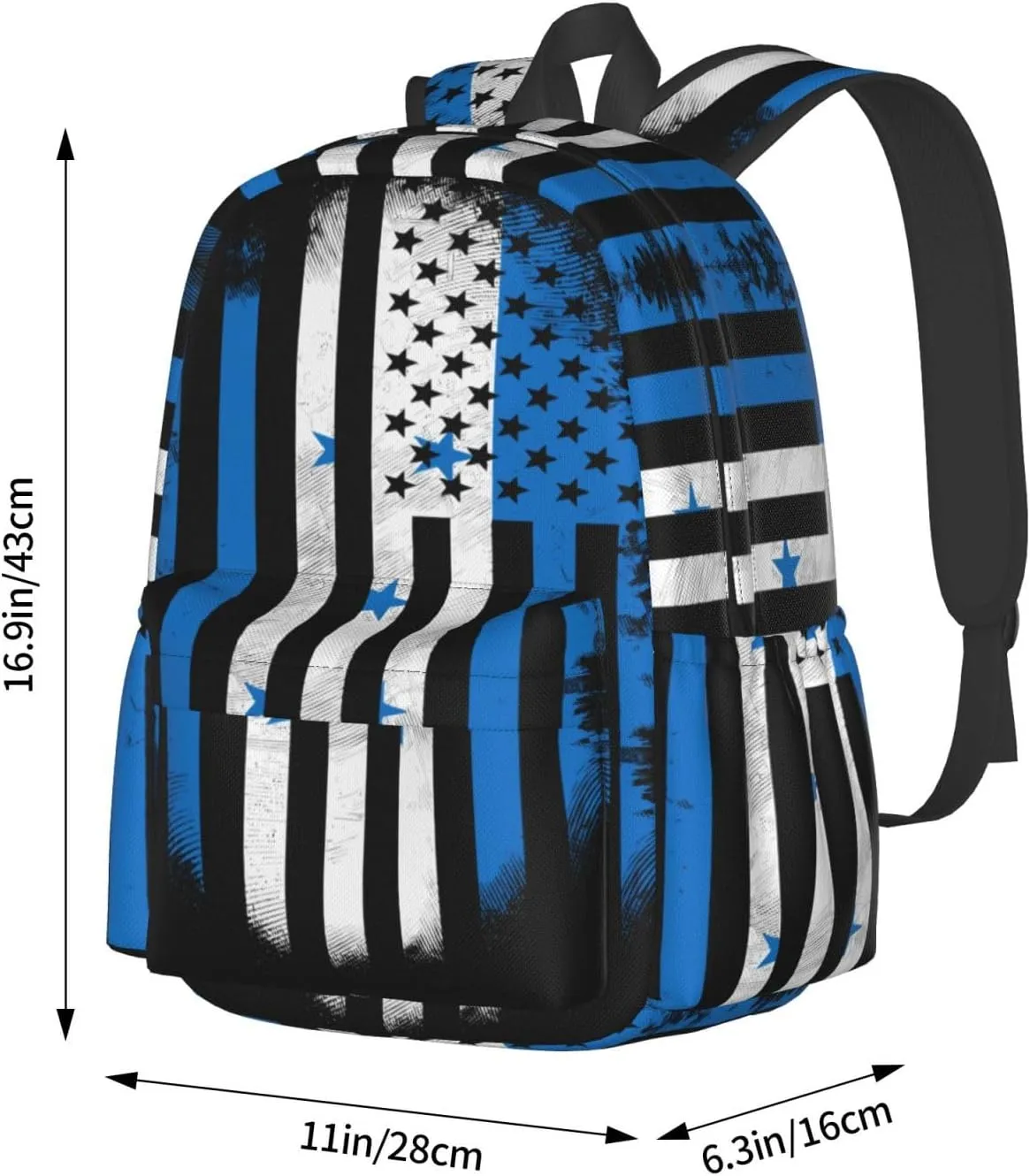 Honduran American Flag Large Travel Backpack Casual Backpacks Laptop Daypack Working Rucksack Lightweight Back Pack Sports Bag with Adjustable Shoulder Strap