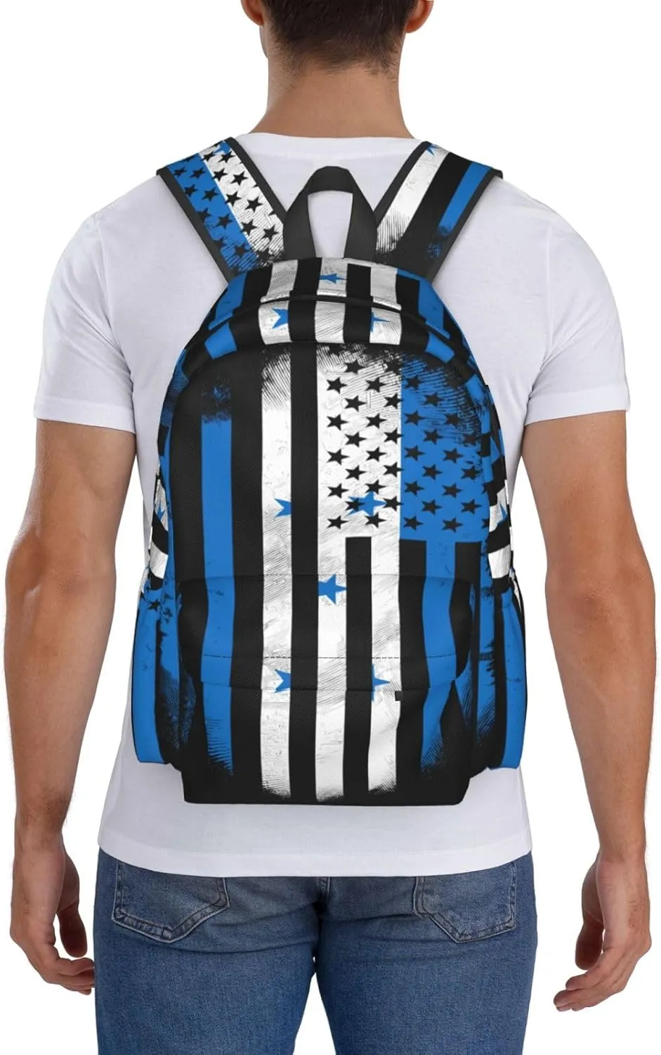Honduran American Flag Large Travel Backpack Casual Backpacks Laptop Daypack Working Rucksack Lightweight Back Pack Sports Bag with Adjustable Shoulder Strap