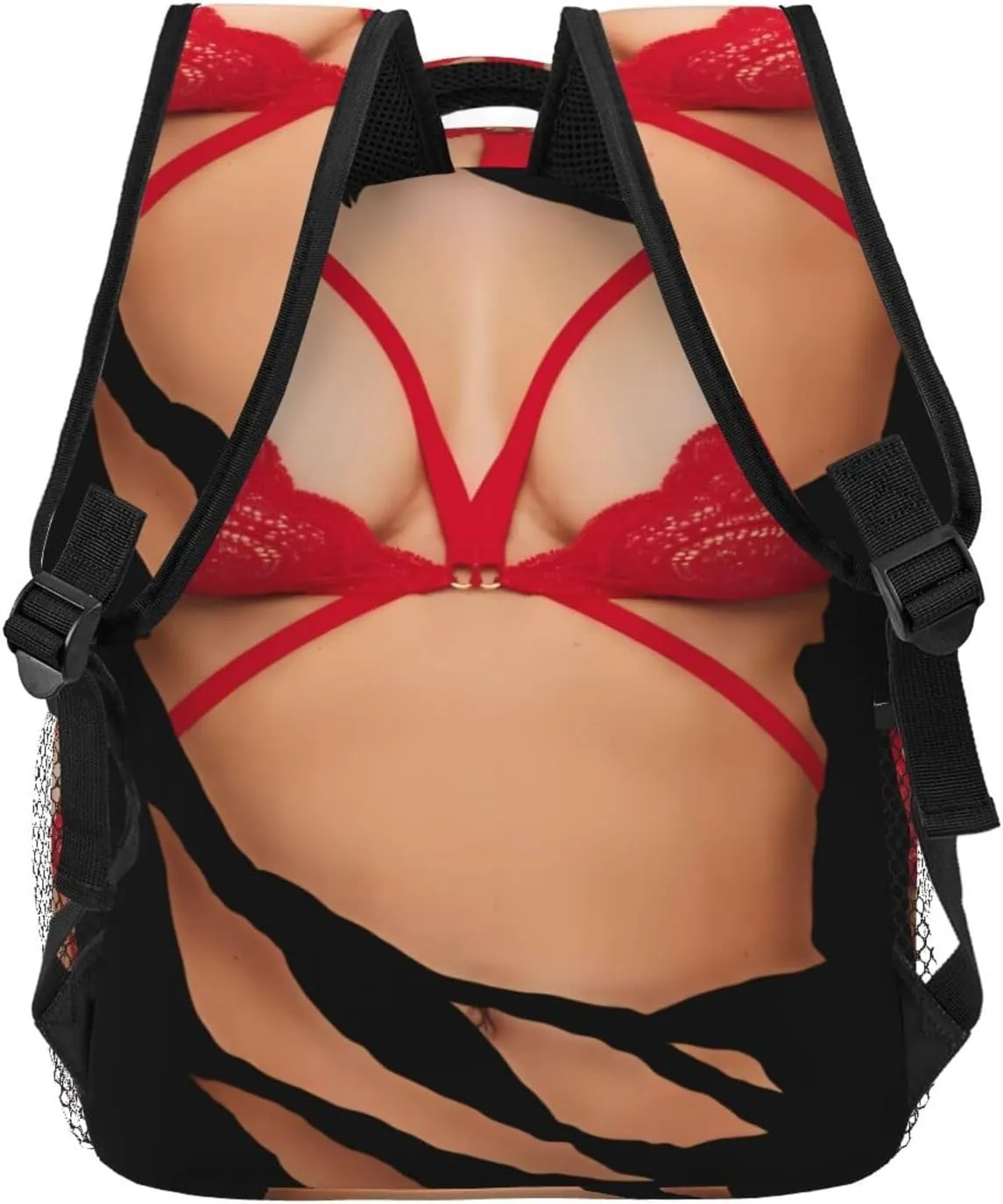 Hot 3d Realistic Boobs Red Bikini Body Backpacks 15 Inch Laptop Backpack Multipurpose Double Shoulder Bag For Men Women Gifts