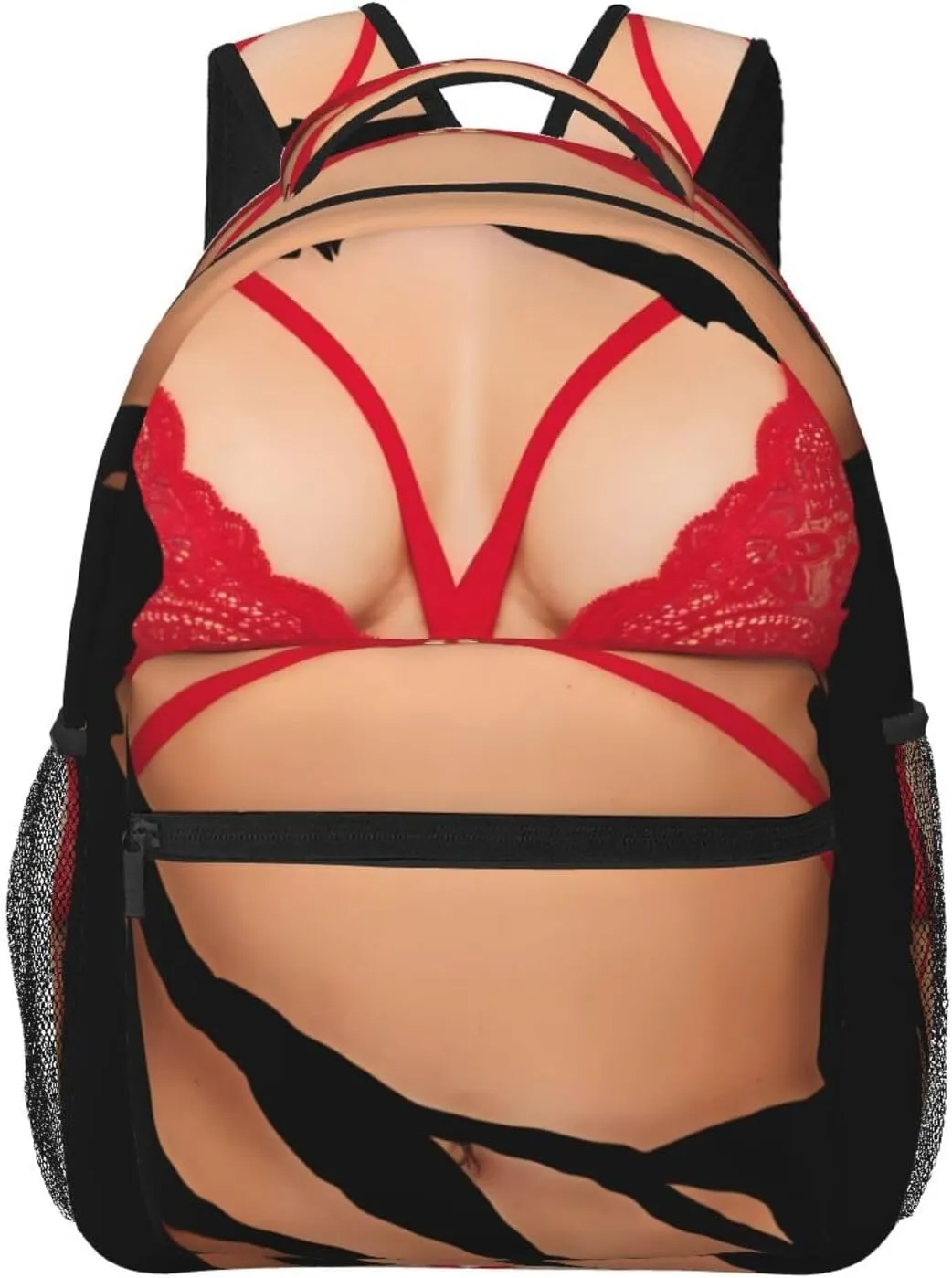 Hot 3d Realistic Boobs Red Bikini Body Backpacks 15 Inch Laptop Backpack Multipurpose Double Shoulder Bag For Men Women Gifts