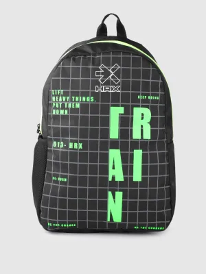 HRX by Hrithik Roshan Unisex Typography Printed Backpack - 15 inch