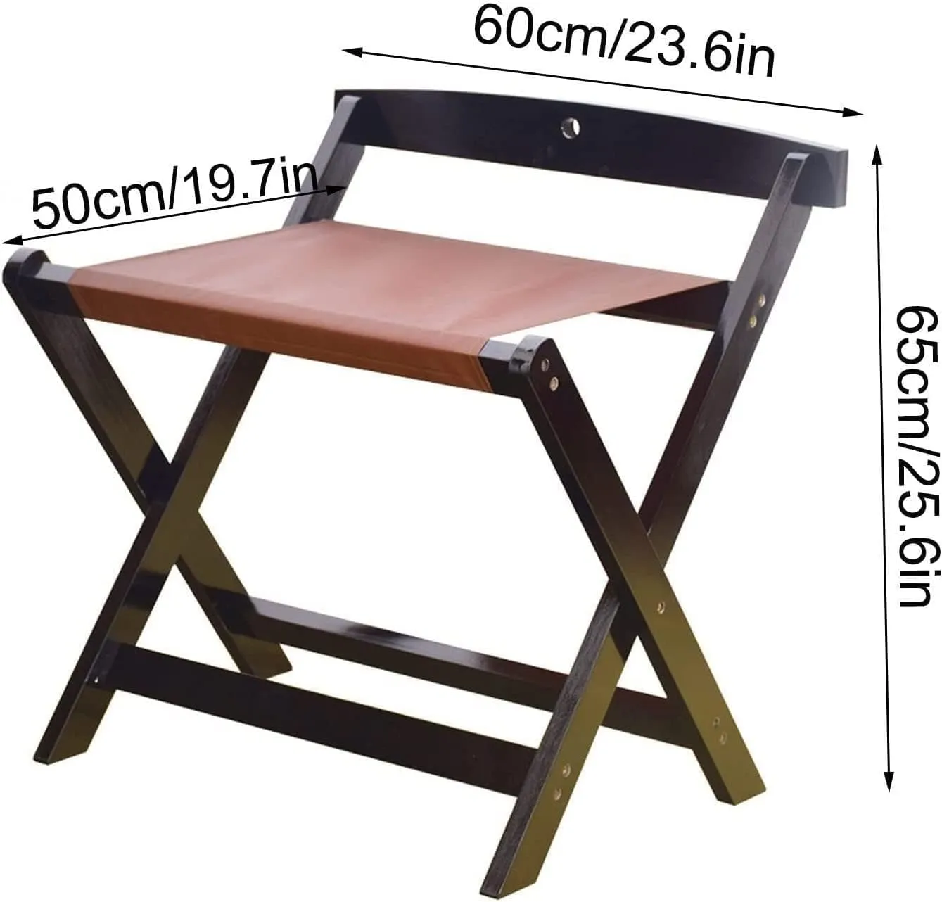 IOCCIOBB 2 Pack Classic Luggage Rack - Foldable Suitcase Rack, with Wall Protection Suitcase Stand, Made of Solid Hardwood, Easy to Assemble, for Home, Bedroom and Travel (Color : White)
