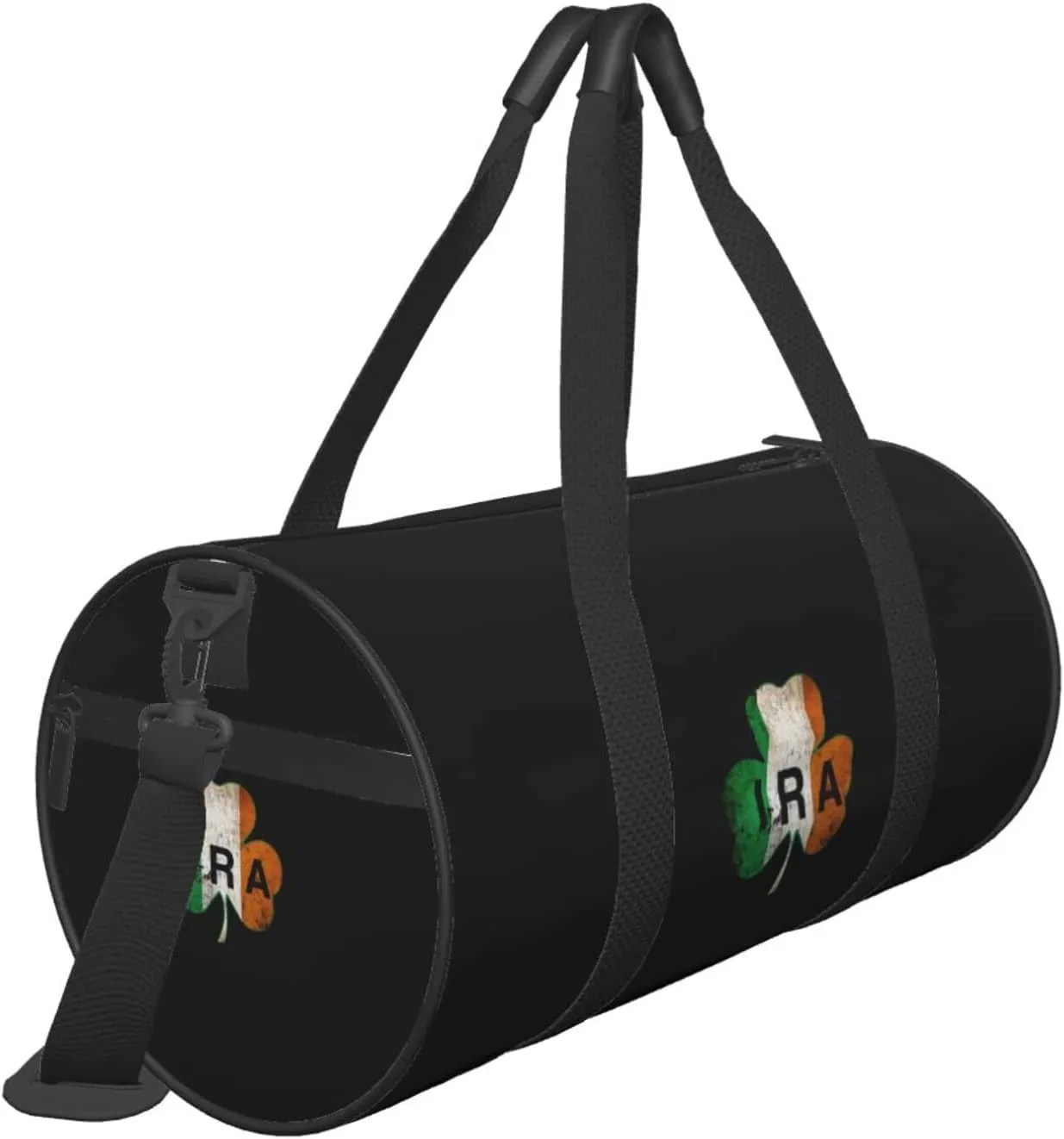 Ira Irish Travel Luggage Duffel Bag Sports Rolling Foldable Duffel Bag, Black