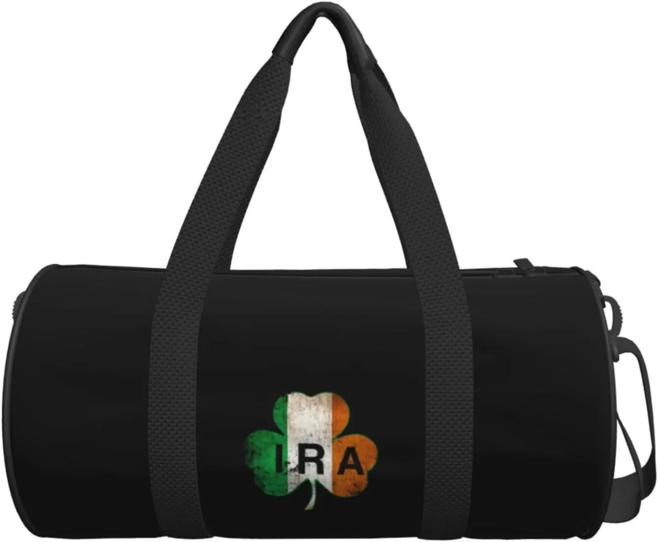 Ira Irish Travel Luggage Duffel Bag Sports Rolling Foldable Duffel Bag, Black