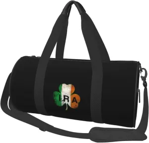 Ira Irish Travel Luggage Duffel Bag Sports Rolling Foldable Duffel Bag, Black