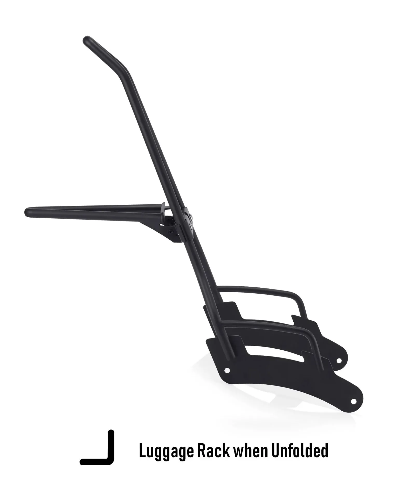 Iron Born Blade 25" Indian Chief Bobber Dark Horse (2022 ) Sissy Bar with Foldable Luggage Rack Matte Black