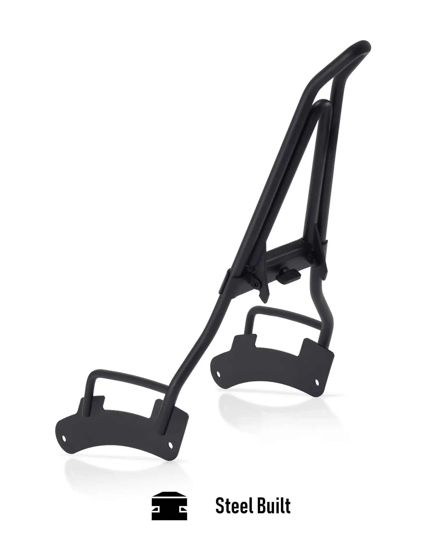 Iron Born Blade 25" Indian Chief Bobber Dark Horse (2022 ) Sissy Bar with Foldable Luggage Rack Matte Black