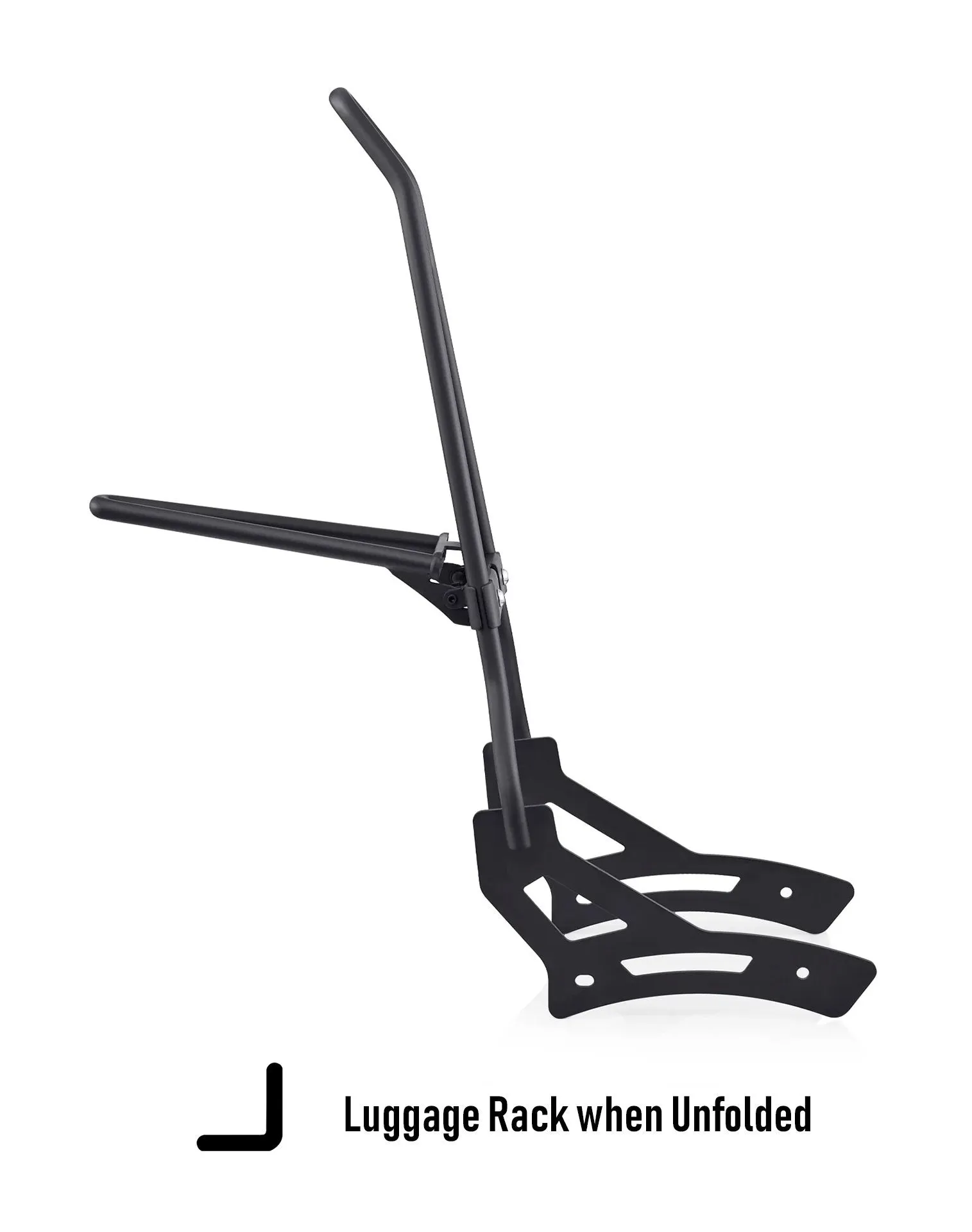 Iron Born Blade 25" Sissy Bar with Foldable Luggage Rack for Honda Rebel 1100 CMX1100 Matte Black