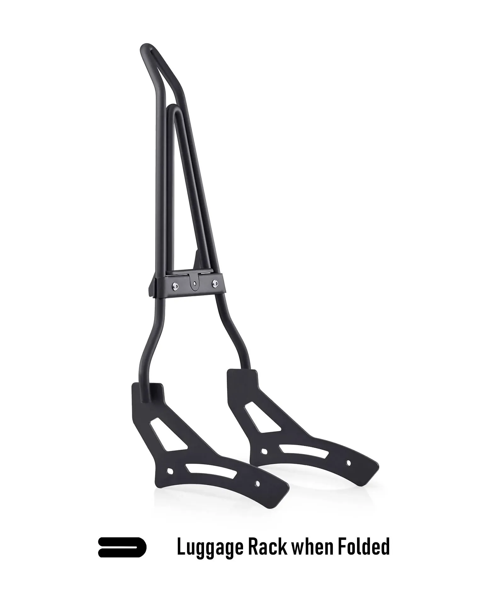 Iron Born Blade 25" Sissy Bar with Foldable Luggage Rack for Honda Rebel 1100 CMX1100 Matte Black
