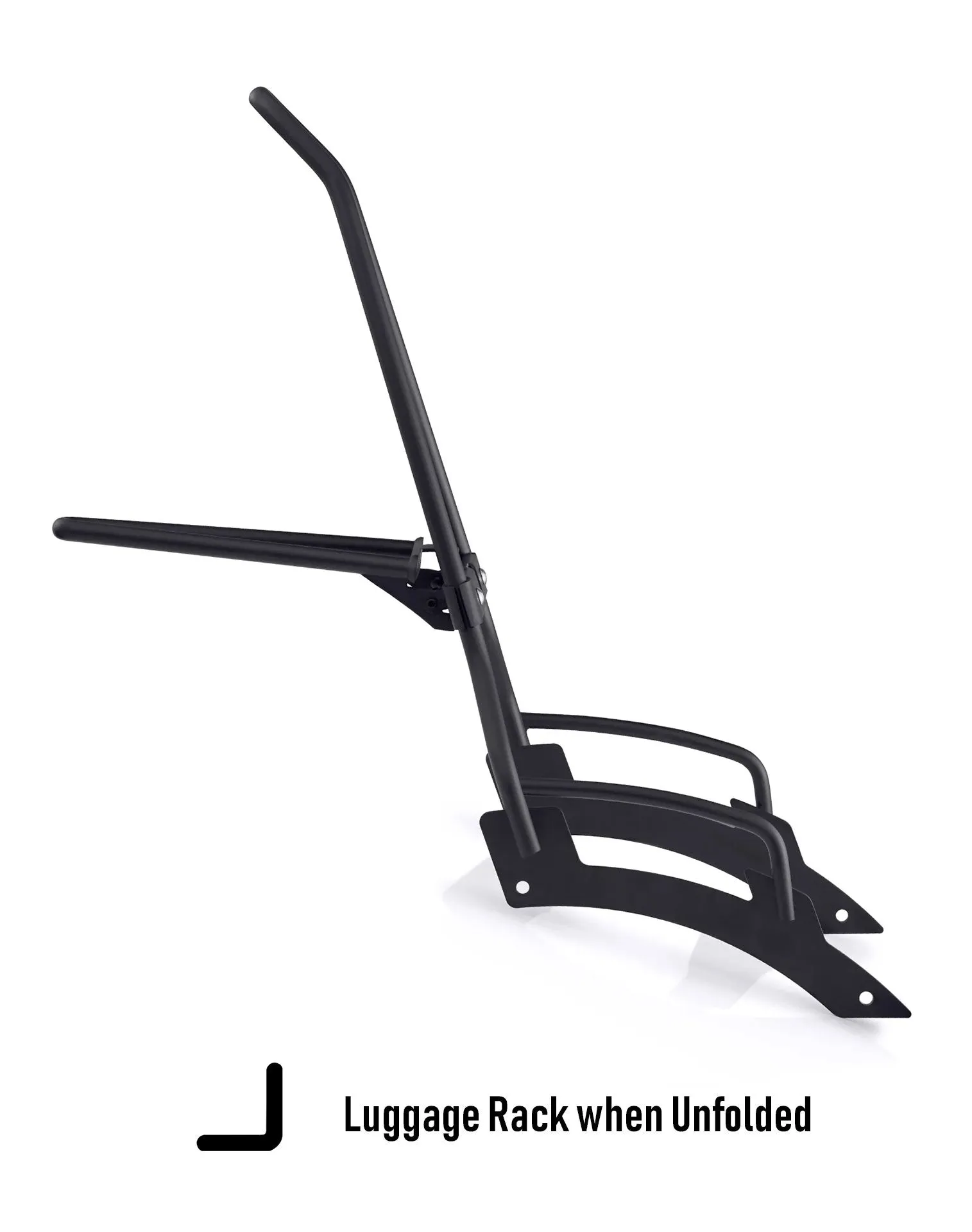 Iron Born Blade 25" Sissy Bar with Foldable Luggage Rack for Indian Scout Rogue Matte Black