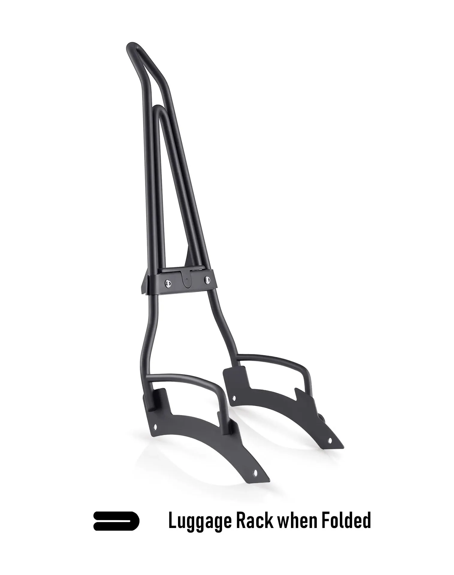 Iron Born Blade 25" Sissy Bar with Foldable Luggage Rack for Indian Scout Rogue Matte Black