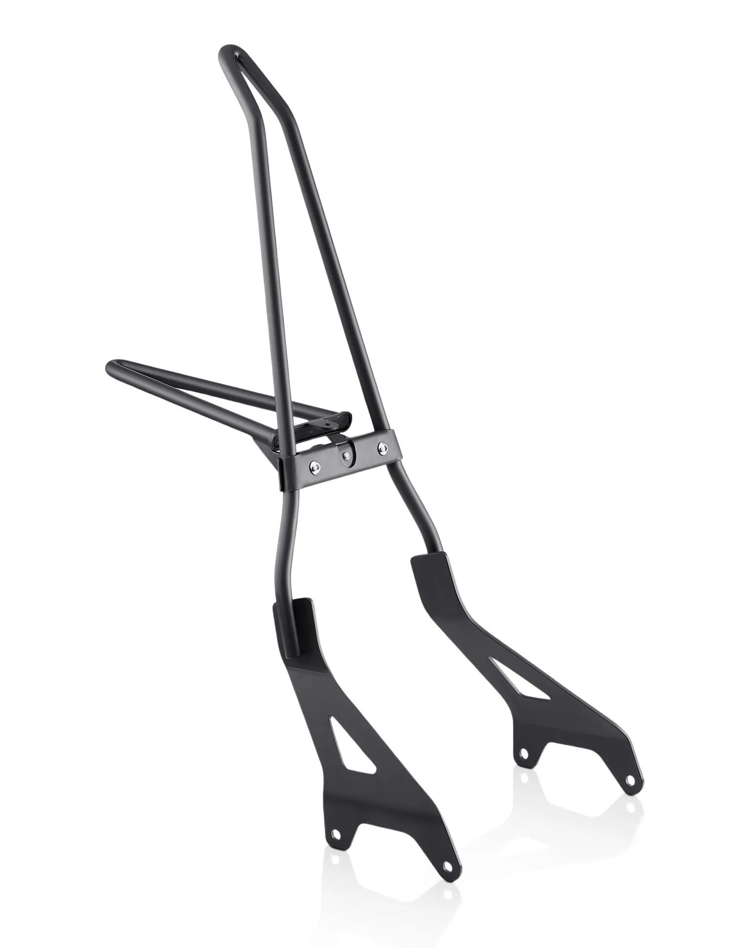 Iron Born Blade 25" Yamaha Bolt Sissy Bar with Foldable Luggage Rack Matte Black