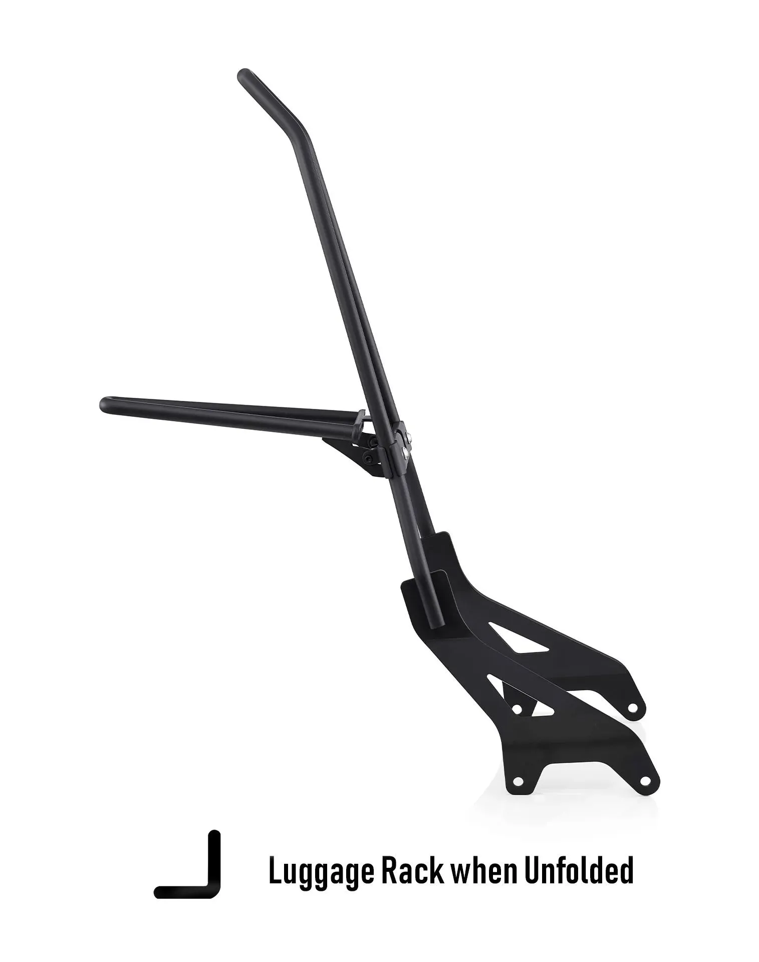 Iron Born Blade 25" Yamaha Bolt Sissy Bar with Foldable Luggage Rack Matte Black