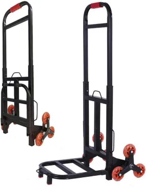 Iron Multi-Functional Shopping Cart Trolley with Anti Puncture Rubber Wheels and 150 kg Capacity Wheeled Shopping Trolley for Travel Shopping Garden Indoor Outdoor