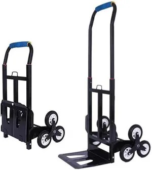 Iron Multi-Functional Shopping Cart Trolley with Anti Puncture Rubber Wheels and 150 kg Capacity Wheeled Shopping Trolley for Travel Shopping Garden Indoor Outdoor