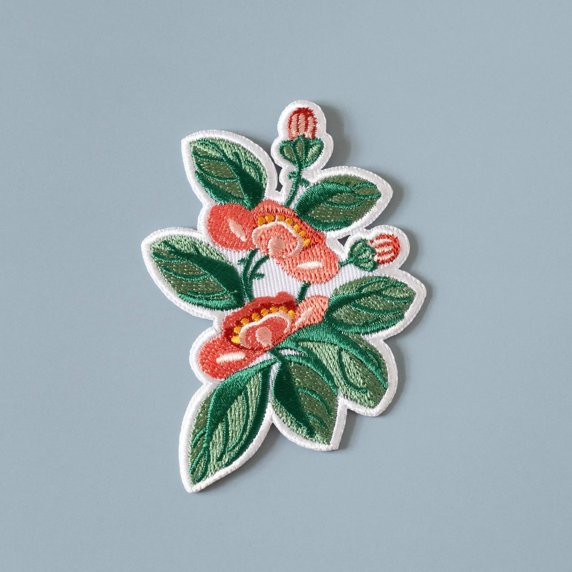 Iron-On Patch: Pink & Green Floral
