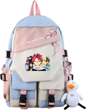 ISaikoy Anime Fairy Tail Backpack Bookbag Shoulder School Bag Daypack Laptop Bag 1