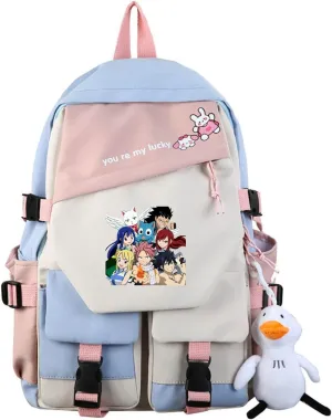 ISaikoy Anime Fairy Tail Backpack Bookbag Shoulder School Bag Daypack Laptop Bag 2