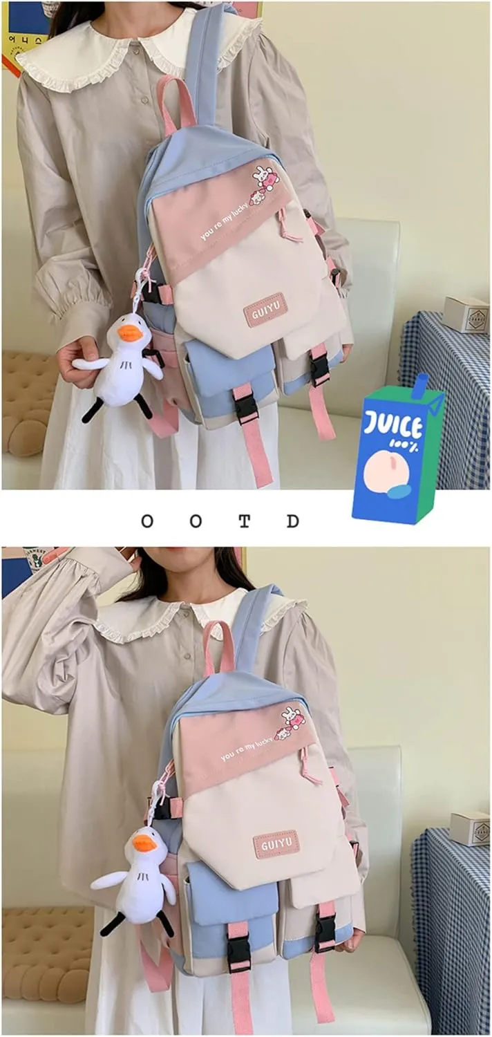 ISaikoy Anime Future Diary Backpack Students Bookbag Shoulder School Bag Daypack Laptop Bag 6
