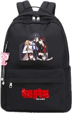 ISaikoy Anime Kill la Kill Backpack Ryuko Matoi Shoulder Bag Bookbag Student School Bag Daypack Satchel D11