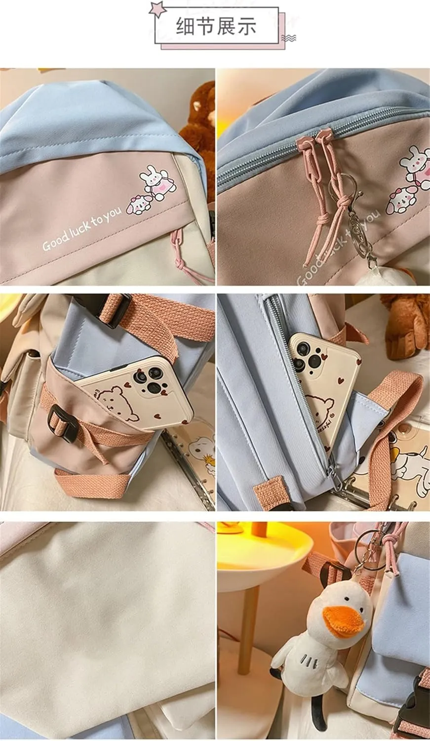ISaikoy Anime Komi can't communicate Backpack Shoulder Bag Bookbag Student School Bag Daypack Satchel E14