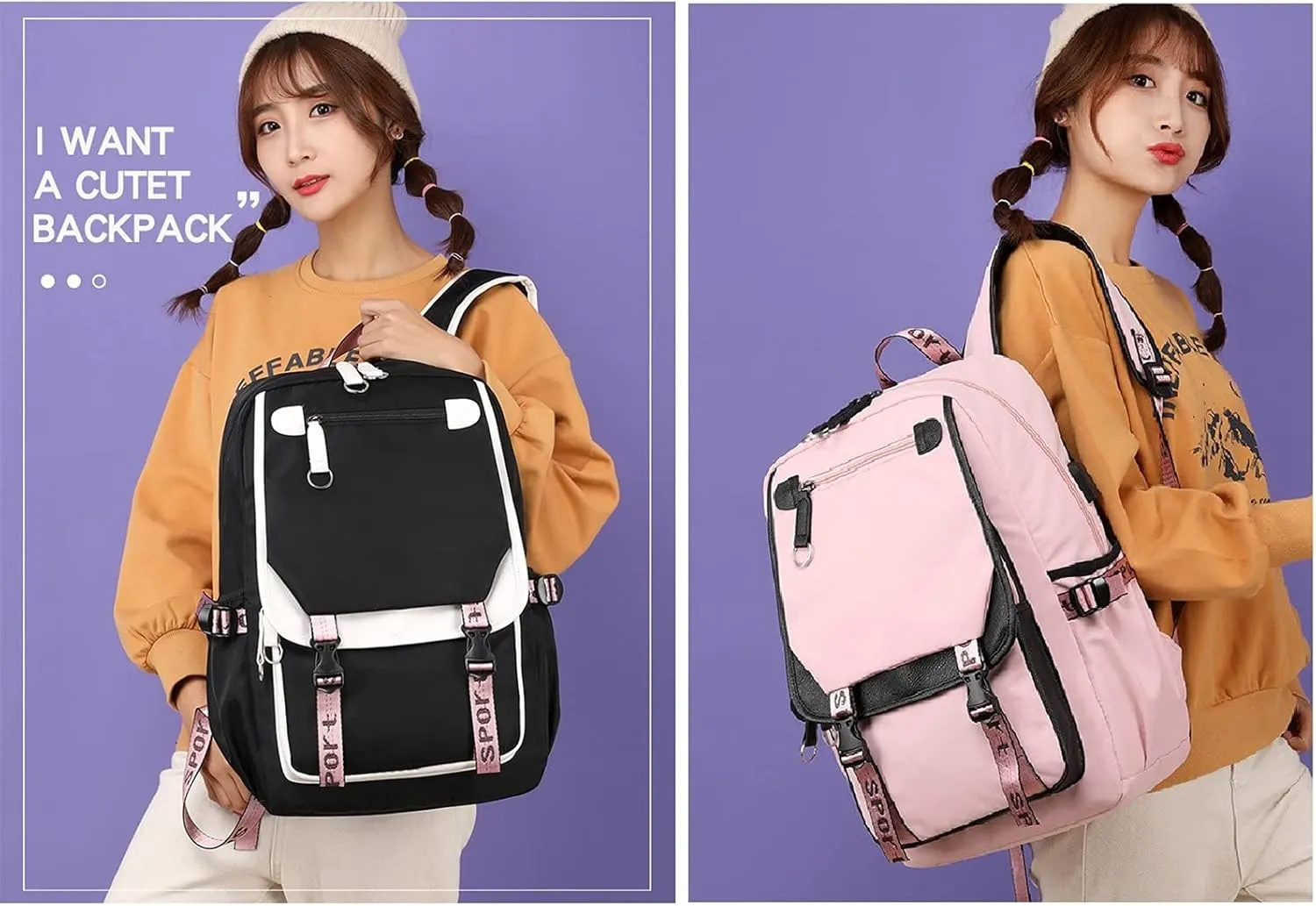 ISaikoy Anime Ouran High School Host Club Backpack Shoulder Bag Bookbag Student School Bag Daypack Satchel B11