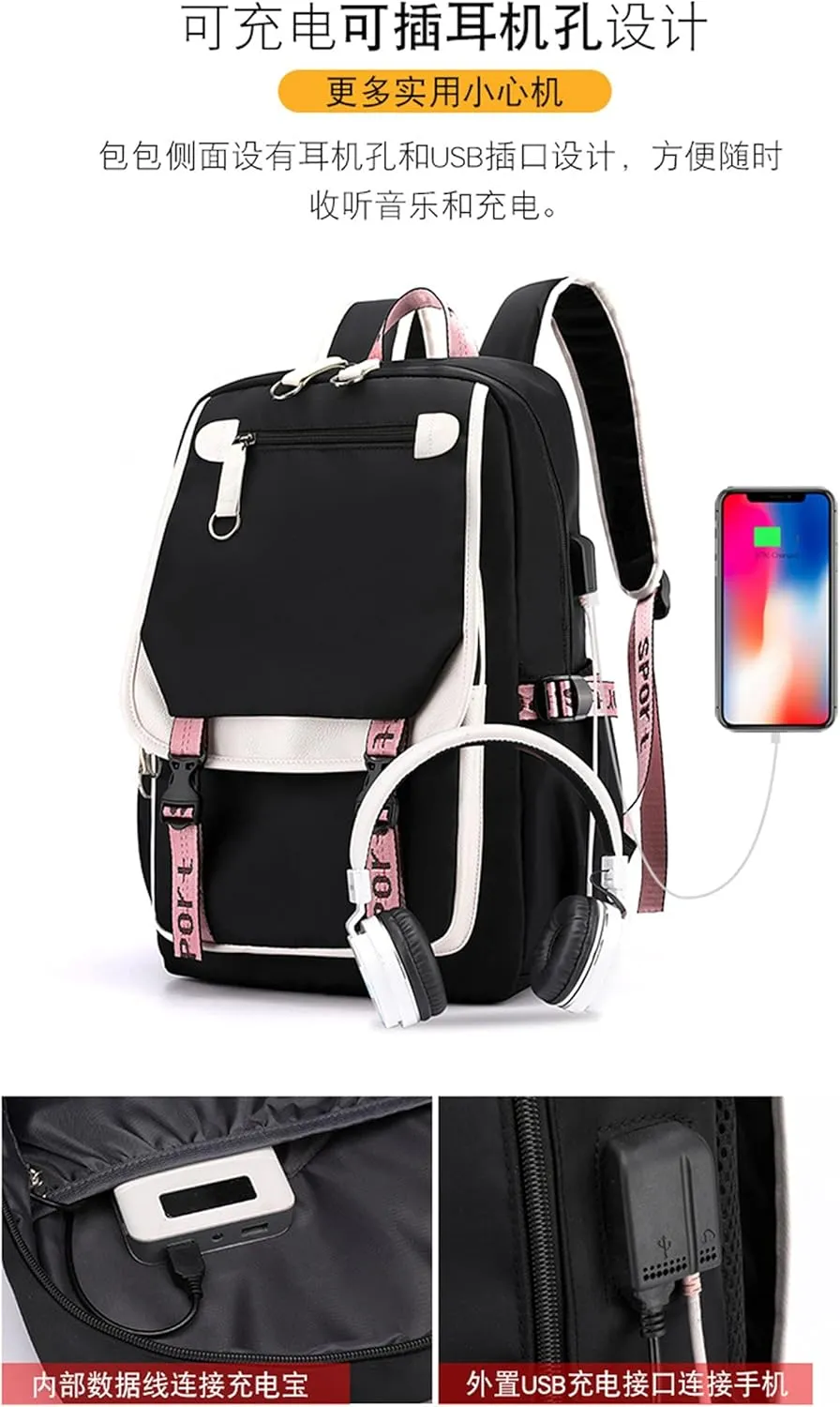ISaikoy Anime Ouran High School Host Club Backpack Shoulder Bag Bookbag Student School Bag Daypack Satchel B11