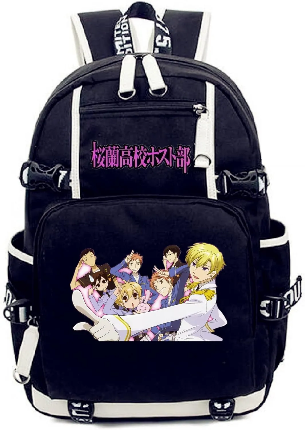 ISaikoy Anime Ouran High School Host Club Backpack Shoulder Bag Bookbag Student School Bag Daypack Satchel C25