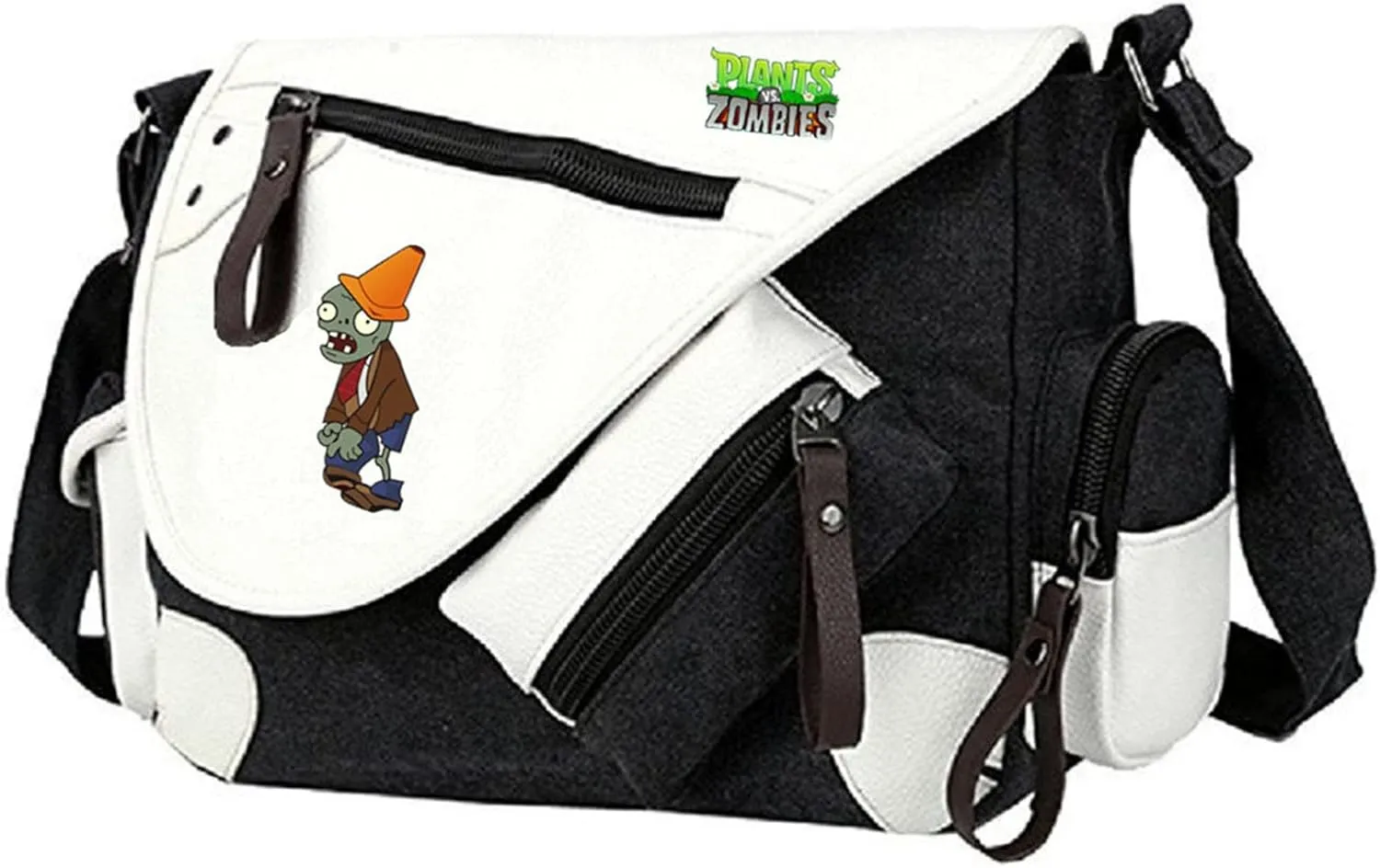 ISaikoy Anime Plants vs. Zombies Messenger Bag Satchel Crossbody Bag Handbag Shoulder Bag Style 12