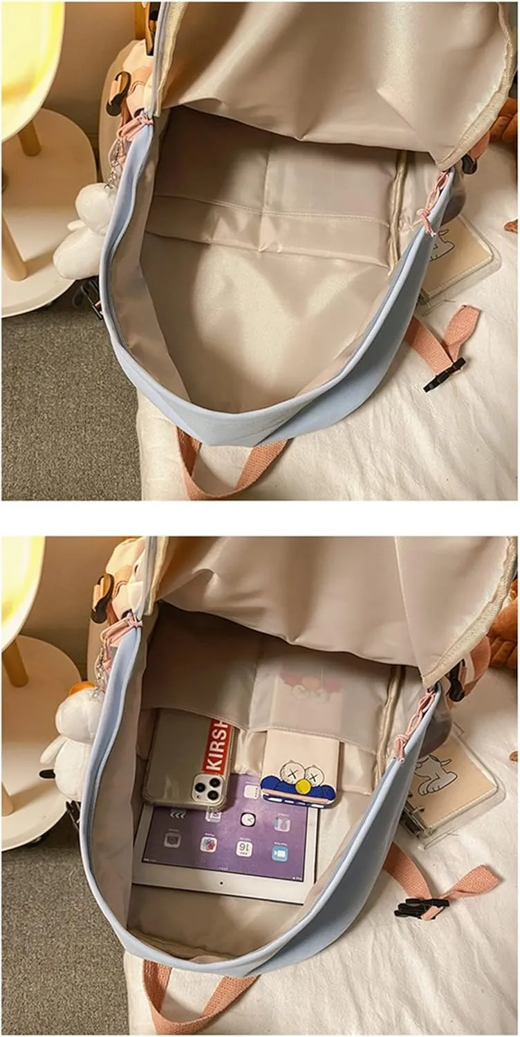 ISaikoy Anime Toilet-bound Hanako-kun Backpack Students Bookbag Shoulder School Bag Daypack Laptop Bag 15