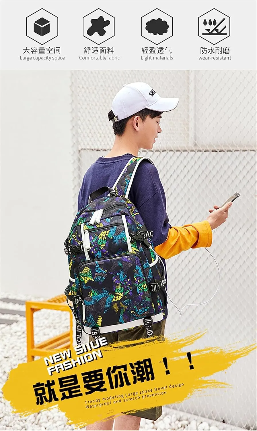 ISaikoy Game Plants vs. Zombies Backpack Shoulder Bag Bookbag School Bag Daypack Satchel Laptop Bag Color Blue1