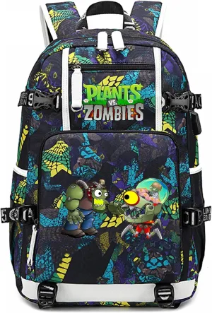ISaikoy Game Plants vs. Zombies Backpack Shoulder Bag Bookbag School Bag Daypack Satchel Laptop Bag Color Blue1