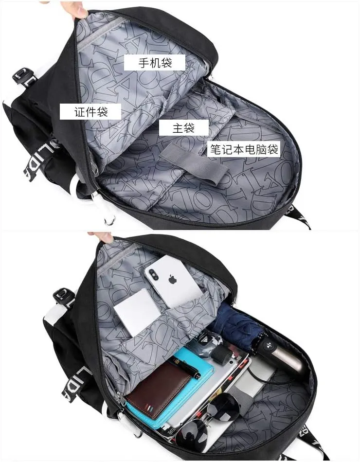 ISaikoy Game Zenless Zone Zero Backpack Daypack Bookbag Laptop Bag School Bag with USB Port 10