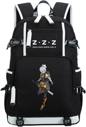 ISaikoy Game Zenless Zone Zero Backpack Daypack Bookbag Laptop Bag School Bag with USB Port 10