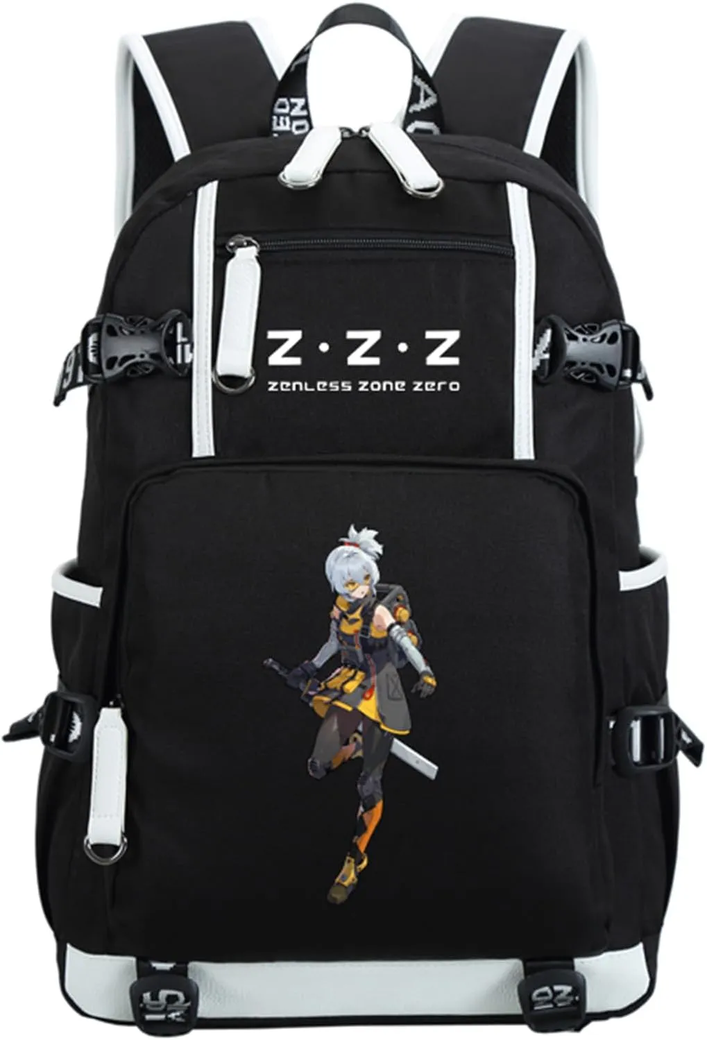 ISaikoy Game Zenless Zone Zero Backpack Daypack Bookbag Laptop Bag School Bag with USB Port 10