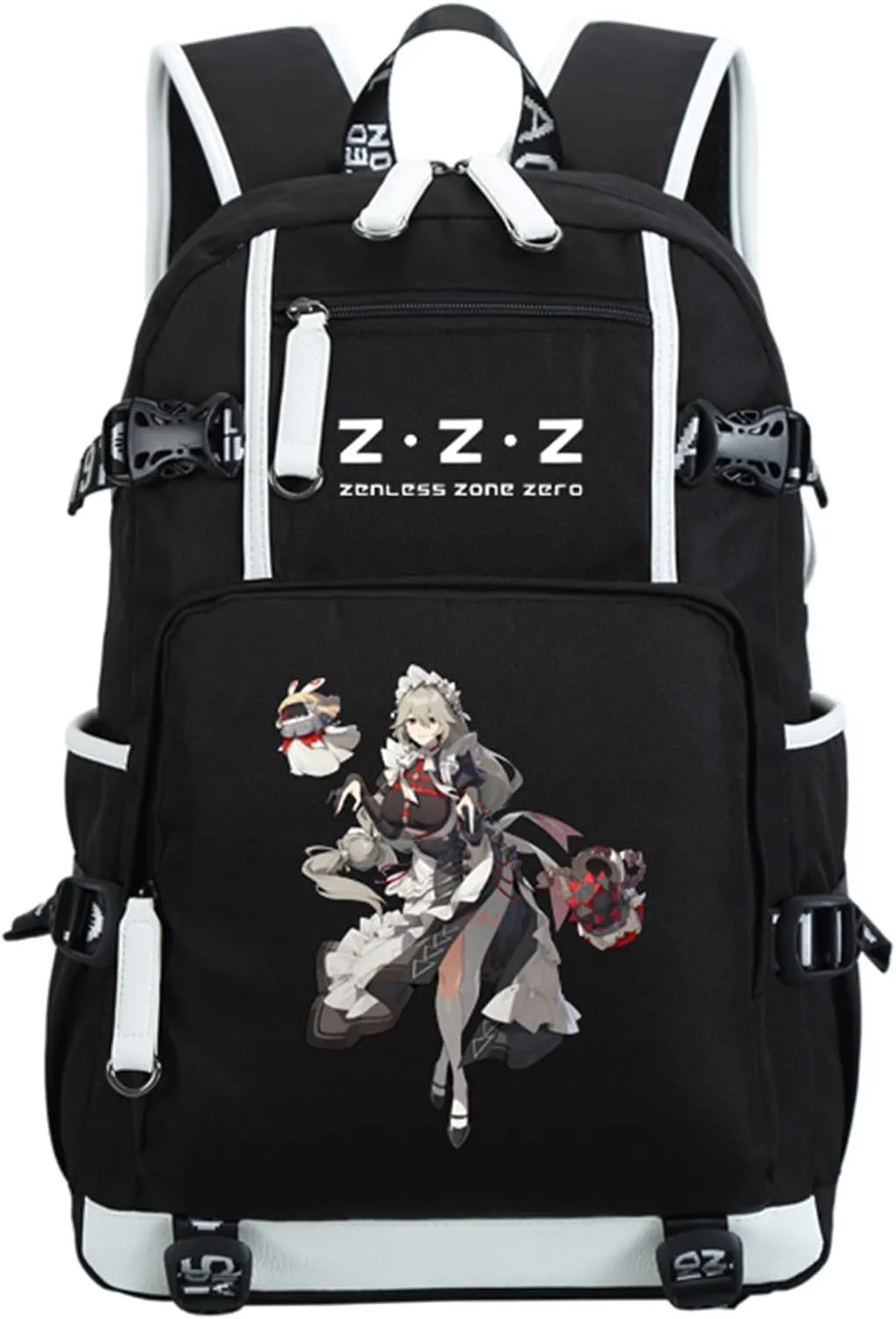 ISaikoy Game Zenless Zone Zero Backpack Daypack Bookbag Laptop Bag School Bag with USB Port 12