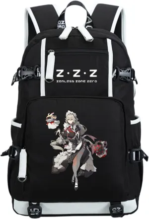 ISaikoy Game Zenless Zone Zero Backpack Daypack Bookbag Laptop Bag School Bag with USB Port 12
