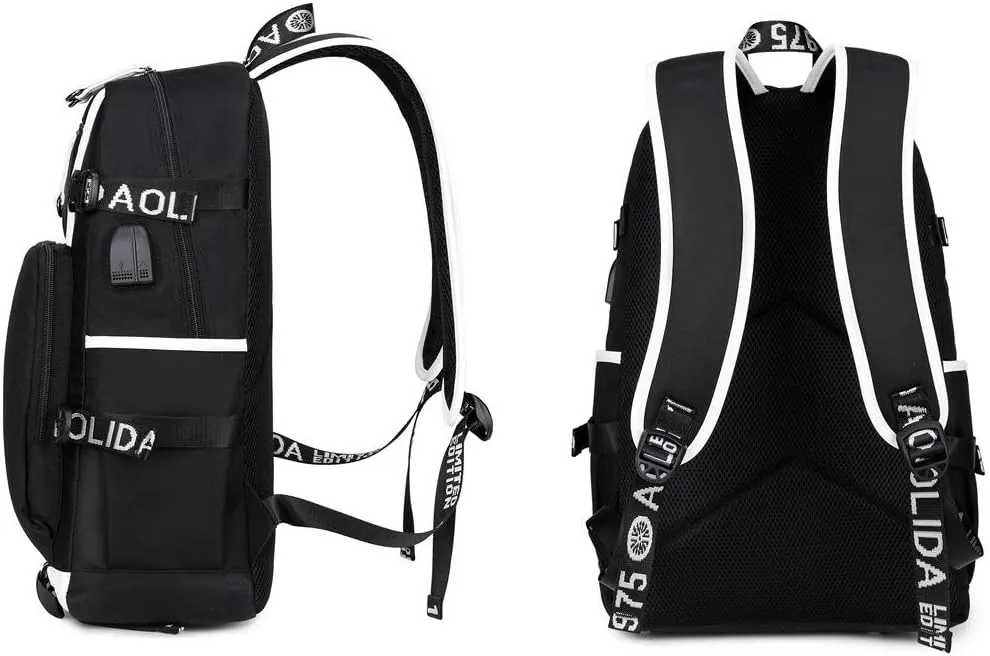 ISaikoy Game Zenless Zone Zero Backpack Daypack Bookbag Laptop Bag School Bag with USB Port 13