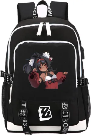ISaikoy Zenless Zone Zero Backpack Daypack Bookbag Laptop Bag School Bag with USB Port 10