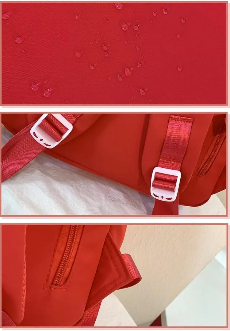 Ita Bag Cute Backpack for Women Men, Backpack Daypack Kawaii Y2K Itabag Lolita Bag Trip Hiking Daypack Daily Use Bag (red)