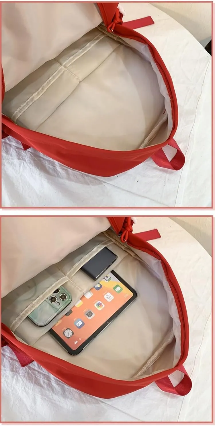 Ita Bag Cute Backpack for Women Men, Backpack Daypack Kawaii Y2K Itabag Lolita Bag Trip Hiking Daypack Daily Use Bag (red)