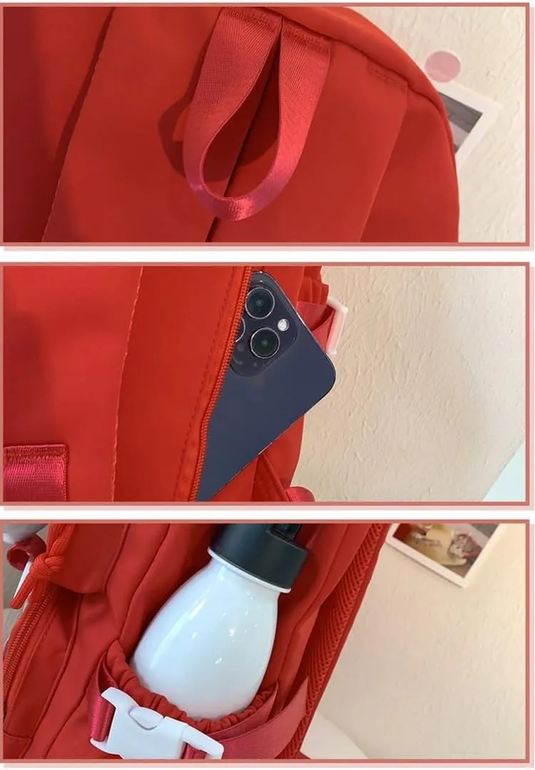 Ita Bag Cute Backpack for Women Men, Backpack Daypack Kawaii Y2K Itabag Lolita Bag Trip Hiking Daypack Daily Use Bag (red)