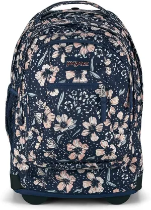 JanSport Driver 8 Rolling Backpack - Wheeled Travel Bag with 15-Inch Laptop Sleeve, One Size, Fields Of Paradise