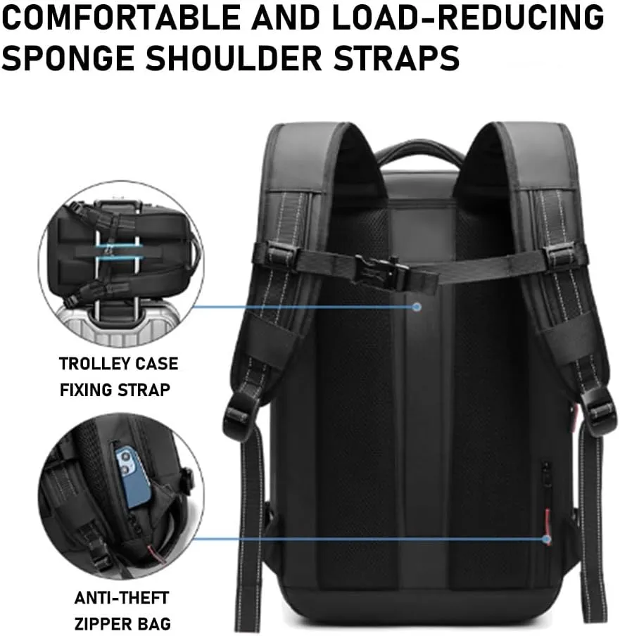 Jet Pack Pro Travel, Airback Backpack,Travel Smart With Vacuum Compression & Waterproof Design(Blue-Air pump)
