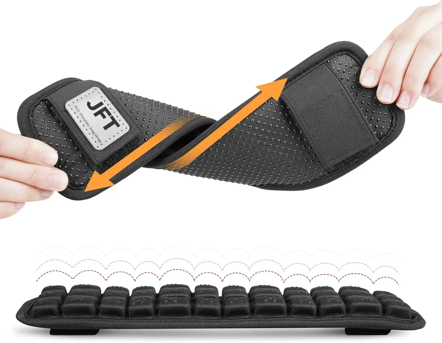 JFT Shoulder Strap Pad of 3D Air Cushion, Backpack Accessories, Non-Slip Shoulder Strap Pad, for Hiking and Camping Bags